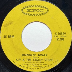 SLY & THE FAMILY STONE / Runnin' Away (C/W: Brave & Strong) [7INCH]