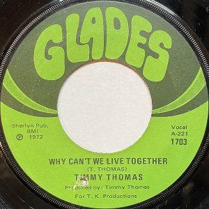 TIMMY THOMAS / Why Can't We Live Together [7INCH]