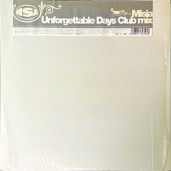 MISIA ミーシャ / 忘れない日々 Unforgettable Days (Club Mix) [12INCH] -  レコード通販オンラインショップ | GADGET / Disque.JP