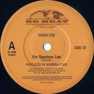 NORMAN COOK / For Spacious Lies [7INCH]