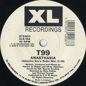 T99 / Anasthasia (Valentine Boy's Radio Mix) [7INCH]