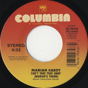 MARIAH CAREY / Can't Take That Away (Mariah's Theme) [7INCH]