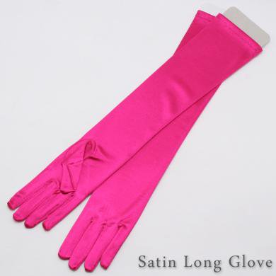 可愛いピンクロング手袋
