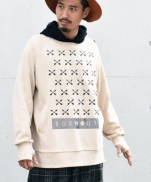 Burnout〔バーンアウト〕 『20/21 Early Spring Collection』 クロスドアローズ ワイドフーディー（Beige）