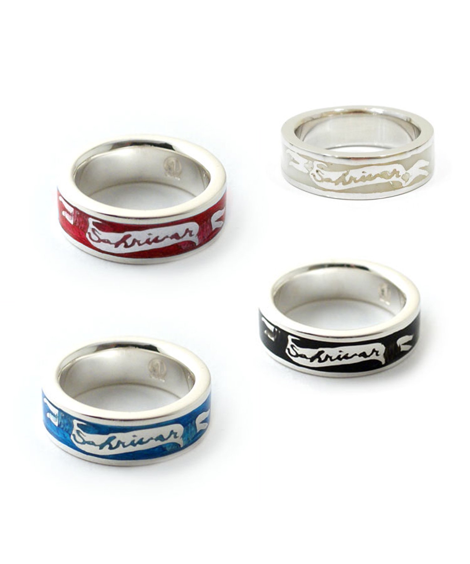 【受注生産商品】SAHRIVAR（シャフリーヴァル）Enameled Ring（Silver）