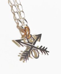 Burnout〔バーンアウト〕 Crossed Arrows Longchain Necklace（Silver 925）
