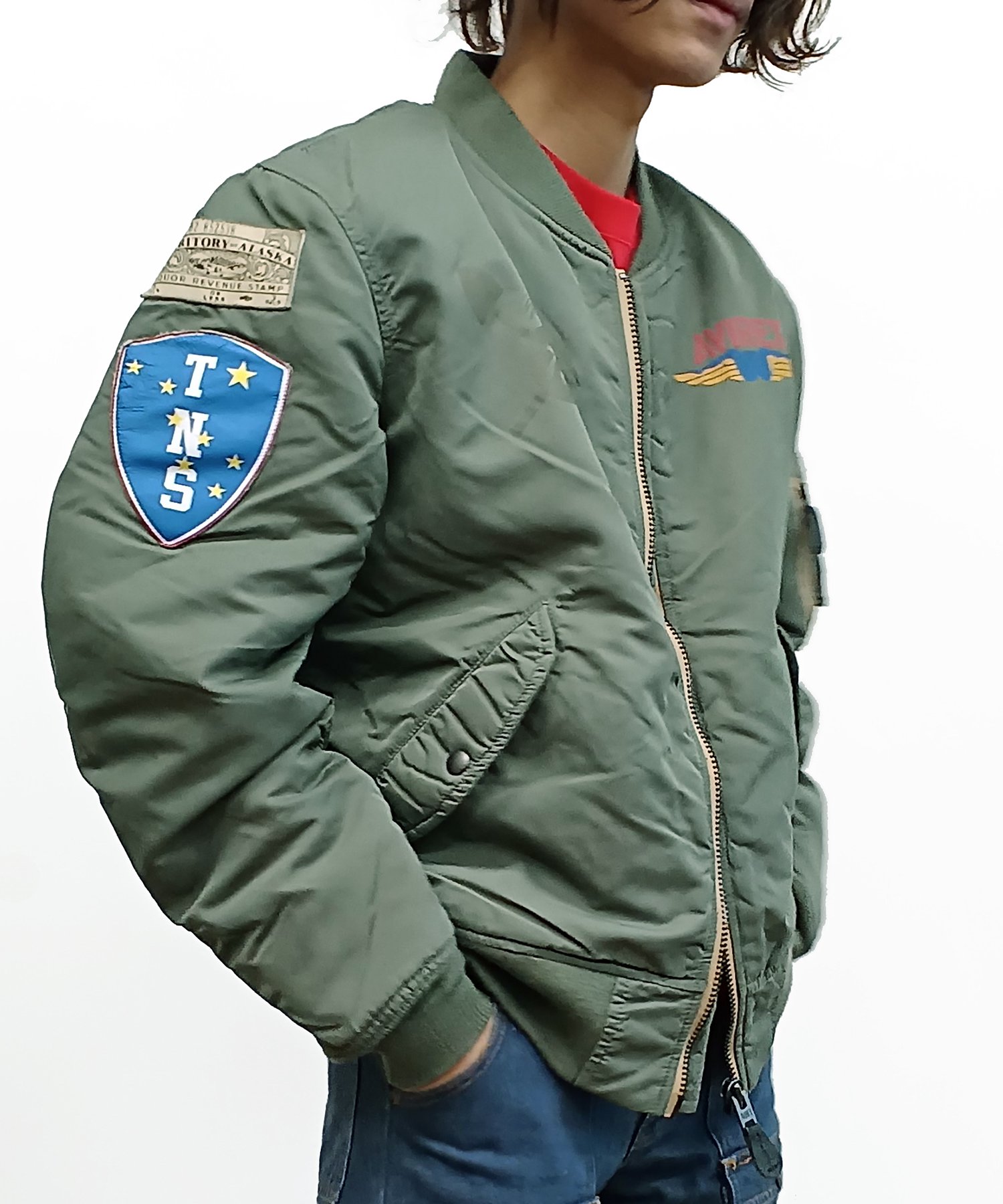 古着】AVIREX PBY -75 MA-1 美品 限定モデル