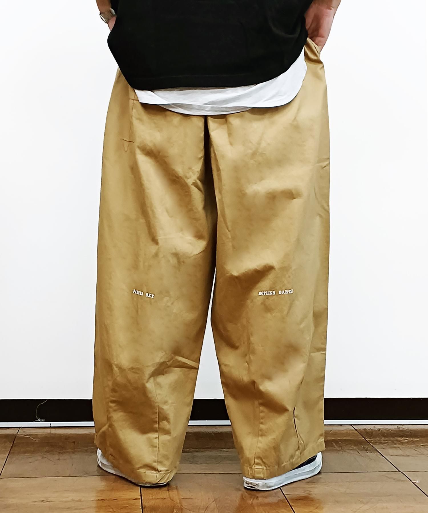 LOHEN バレルパンツ CAMEL 38 UTILITY BARREL-LEG TROUSERS ユーティリティバレルレッグパンツ