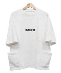 Burnout〔バーンアウト〕腰ポケビッグTシャツ / #White