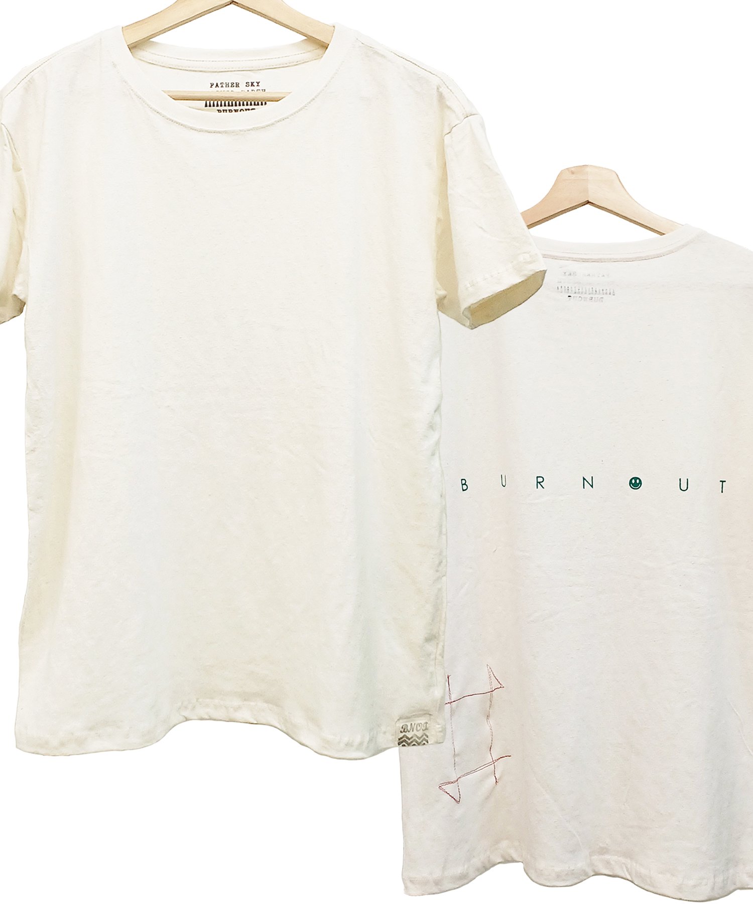 Burnout〔バーンアウト) バックプリントTシャツ / #01 Pearl