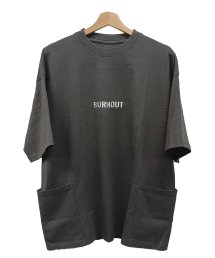 Burnout〔バーンアウト) 腰ポケビッグTシャツ / #04 Charcoal Gray