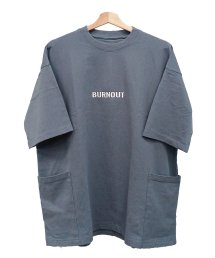 Burnout〔バーンアウト) 腰ポケビッグTシャツ / #92 Blue Gray