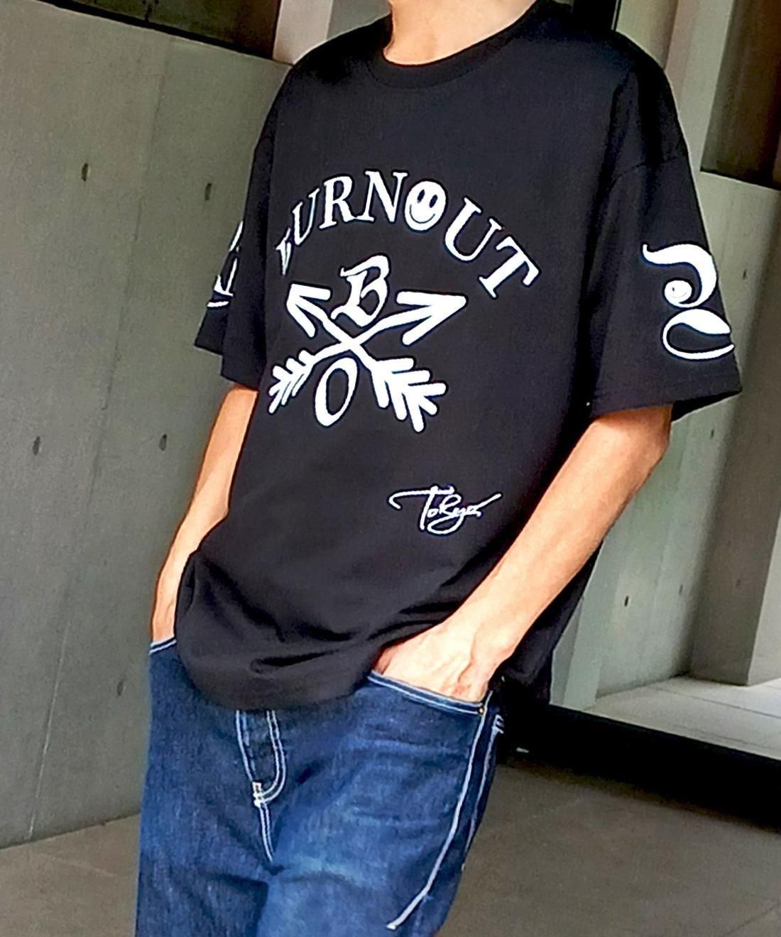 BURNOUT クロスドアロー バーンアウト シャツ 新品未開封品 BURN OUT/バーンアウト クロスドアロー チェックシャツ ネイビー