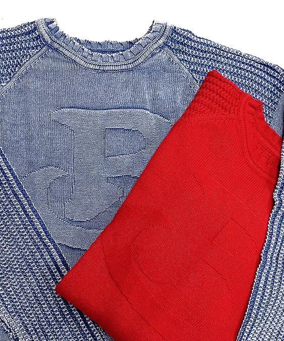 正規品♡ハロウィン♡クロネコジャガードプルオーバー♡グレー セール】NAUTICA/ノーティカ Chenille Yarn Jaquard Logo