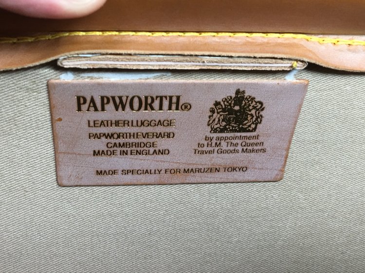 250 使用数回 パップワース PAPWORTH 英国製 ダレスバッグ