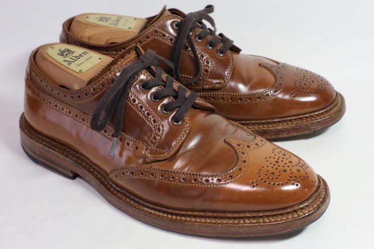 600美品オールデン ウイスキーコードバン Wチップ 61/2D #3195Y - SHOESAHOLIC シューホリック 公式 |  高級中古靴専門の通販と買取ストア