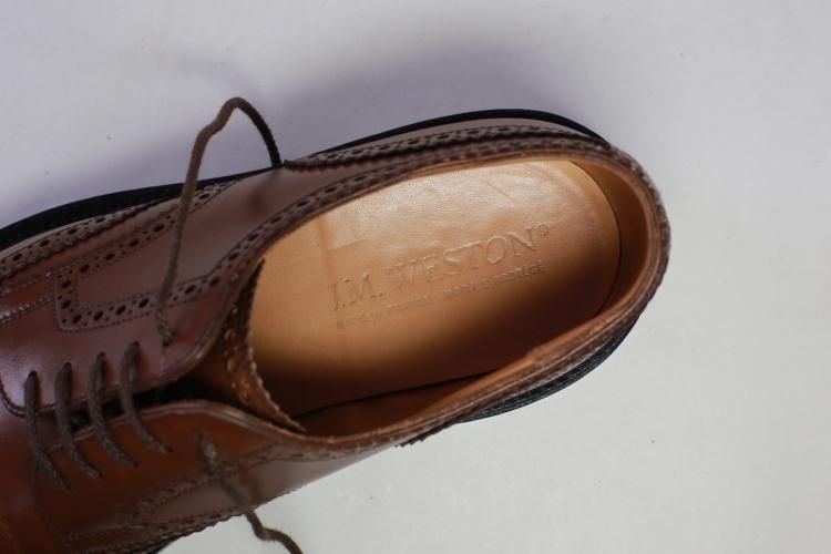 JM WESTON ウェストン590 フルブローグ 美品 ジェイエムウエストン 590 トリプルソールダービー ウィング