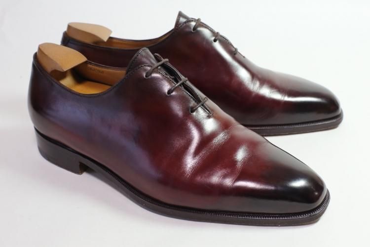 美品 ベルルッティ アレッサンドロ 5.5 パティーヌ ベネチアンカーフ