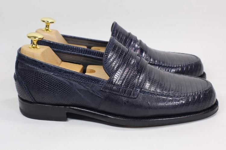 極美品 ジャコメッティ リザード グレー 41/2 極美品 ジャコメッティ リザード グレー 41/2