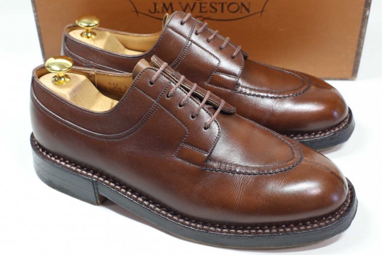 ハントダービー J.M.WESTON 677 6.5C 純正ツリー付き 在庫処分 - 靴