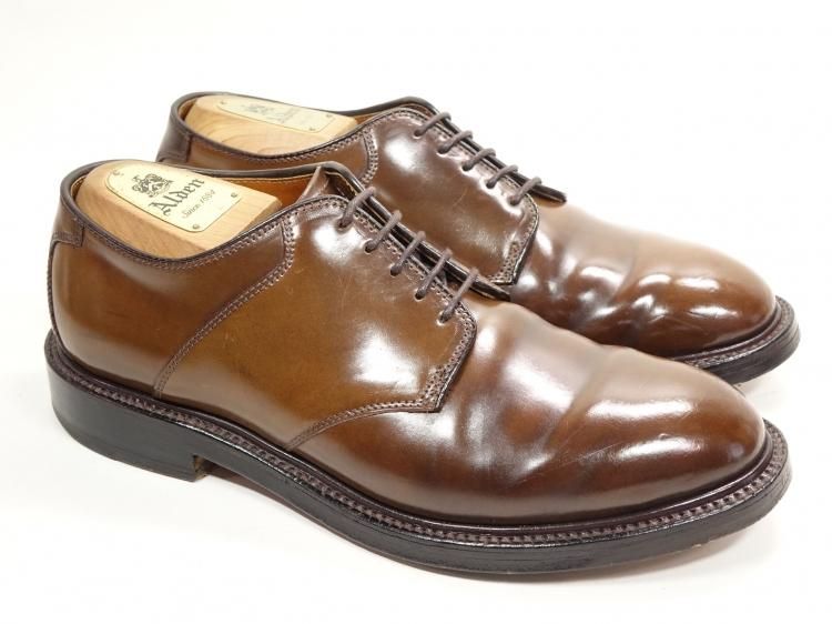 新品 Alden Brogue別注 コードバンサドルシューズ 6.5D日本未発売カラーブラウン