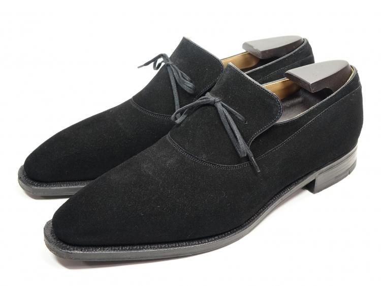 Corthay コルテ スエード レザー ローファー 7 ネイビー