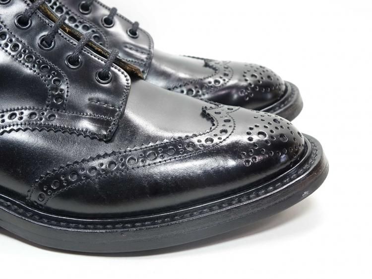 667 使用数回 トリッカーズ ブラック コードバン カントリーブーツ 8-5