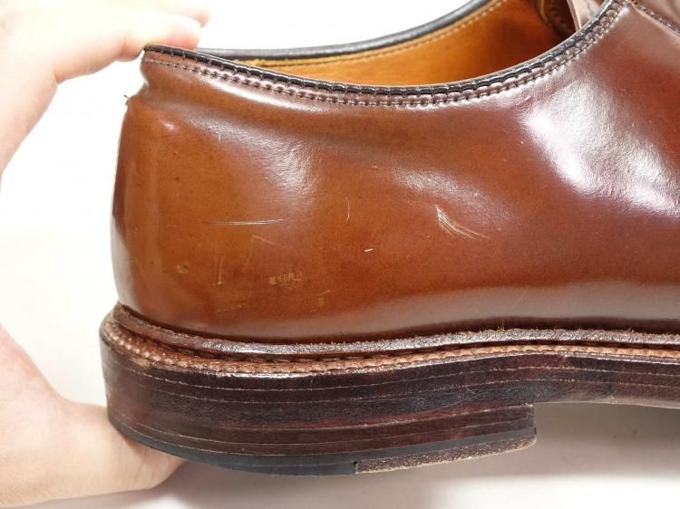 【極美品】オールデン シガーコードバン ツリー付き alden プレーントゥ 896 使用数回 オールデン シガーコードバン プレーントゥ #93911