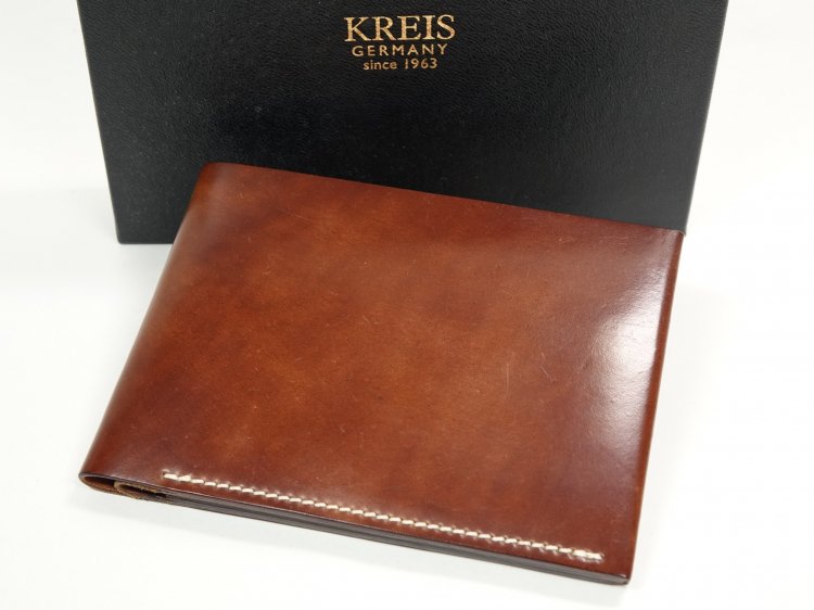 使用数回 KREIS クライス ウイスキー コードバン ２つ折り財布