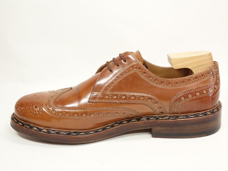 308 使用数回 ハインリッヒ・ディンケラッカー ウイスキー コードバン ウィングチップ 8 #Buda - SHOESAHOLIC シューホリック  公式 | 高級中古靴専門の通販と買取ストア