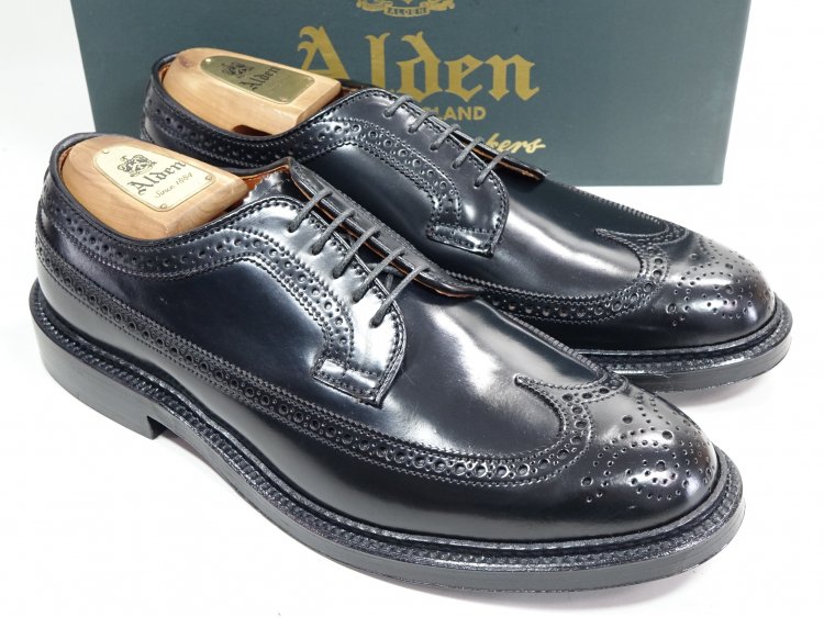 ALDEN9751 BEAMS別注コードバン，ロングウイングチップ-