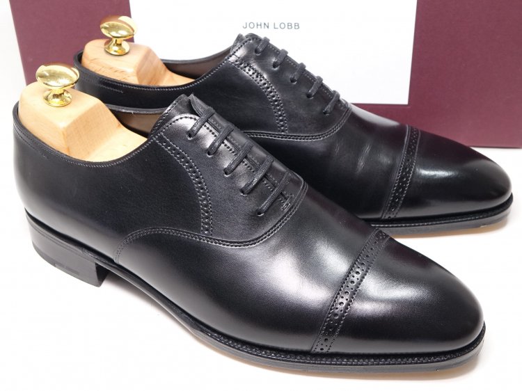 607 使用数回 ジョンロブ フィリップ2 PHILIP2 6E ＃7000 ブラック - SHOESAHOLIC シューホリック 公式 |  高級中古靴専門の通販と買取ストア