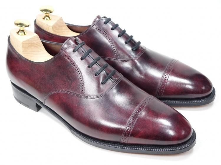 希少モデル ジョンロブ JOHN LOBB プラムミュージアムカーフ 80