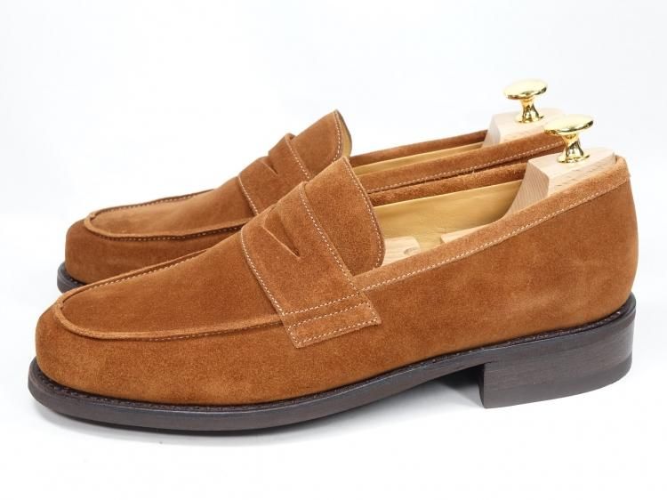 929 試着程度 パラブーツ スエード ローファー DAX 7.5 マロン