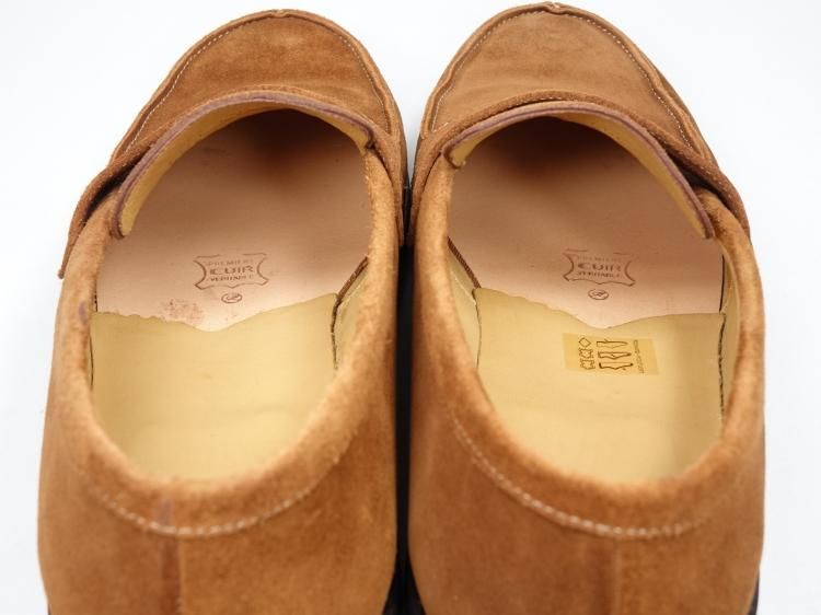 929 試着程度 パラブーツ スエード ローファー DAX 7.5 マロン