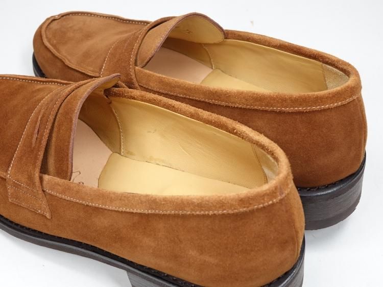 929 試着程度 パラブーツ スエード ローファー DAX 7.5 マロン