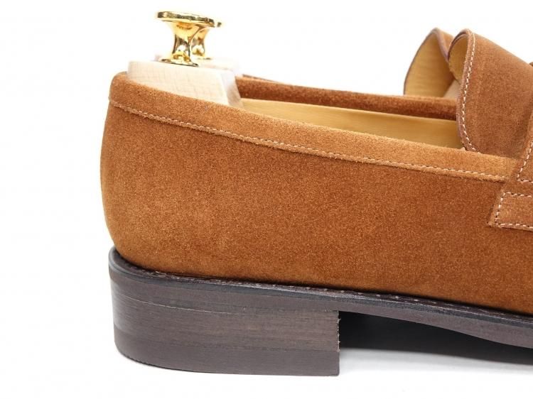 929 試着程度 パラブーツ スエード ローファー DAX 7.5 マロン