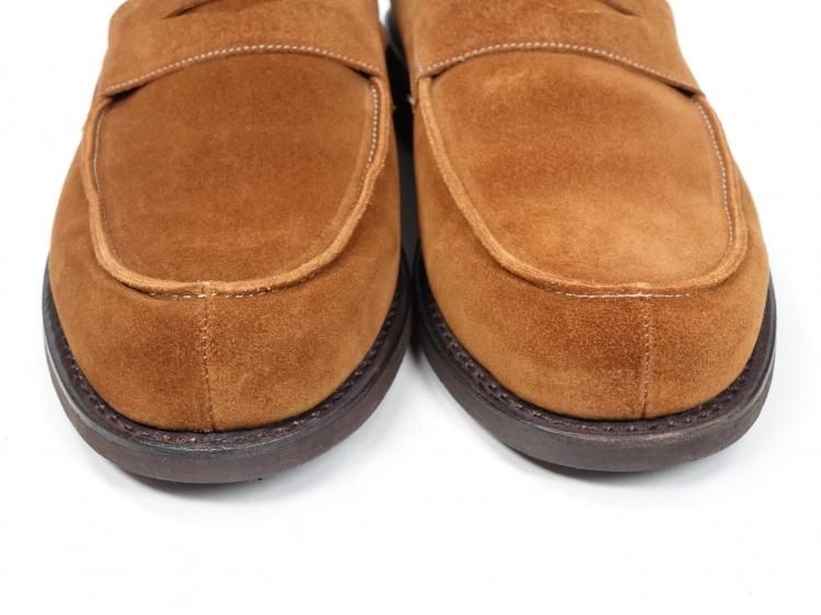 929 試着程度 パラブーツ スエード ローファー DAX 7.5 マロン