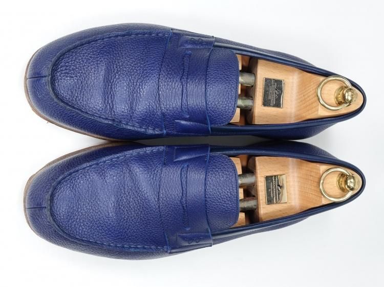 J.M. WESTON ル・モック ブルーヌバック 7.5Ｄ　純正ツリー付き J.M. WESTON ル・モック ブルーヌバック 7.5D純正ツリー付き