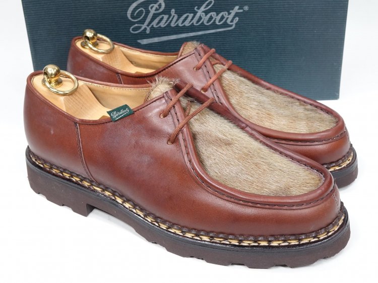 Paraboot ミカエル コードバン ポニー 42 マロン ブラウン - スニーカー