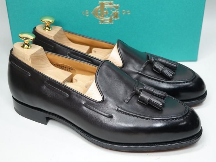 純正ツリー付属　エドワードグリーン　ピカデリー　7E　ブラック　184ラスト エドワードグリーン 7E【ピカデリー/PICCADILLY/スエード】 | 高級中古