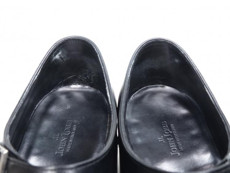 Kすけ　ジョンロブ　チャペル　10E　ブラックミュージアムカーフ 083 / 0315 極上 ジョンロブ チャペル CHAPEL 6.5E ＃8000 ブラック