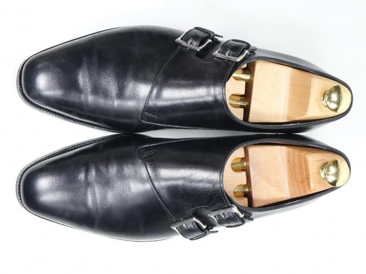 Kすけ　ジョンロブ　チャペル　10E　ブラックミュージアムカーフ 083 / 0315 極上 ジョンロブ チャペル CHAPEL 6.5E ＃8000 ブラック