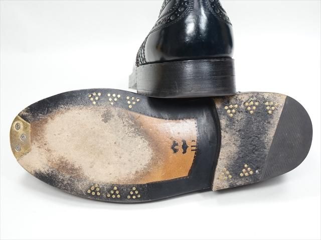 328 / 0523 極上 ハインリッヒディンケラッカー ネイビー コードバン