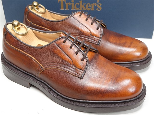 トリッカーズ Tricker's マトロック 689617 シボ革 黒 7 - ドレス/ビジネス