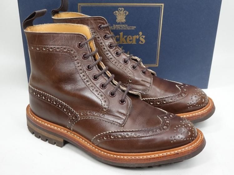 トリッカーズ Tricker's M2508 レザー カントリーブーツ ブラウン【サイズ8】【メンズ】