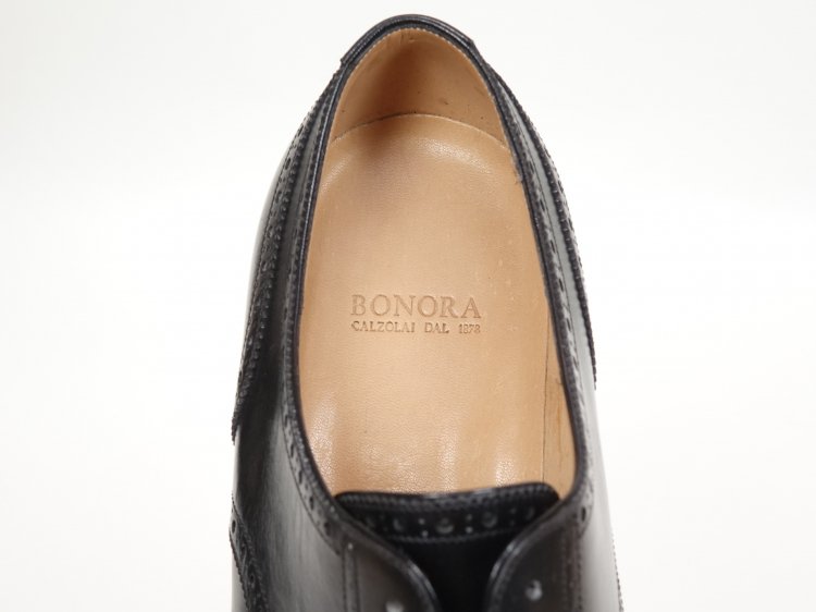 新品✨️BONORA ボノーラ プレーントゥ サンドベージュ UK7.5 革靴-