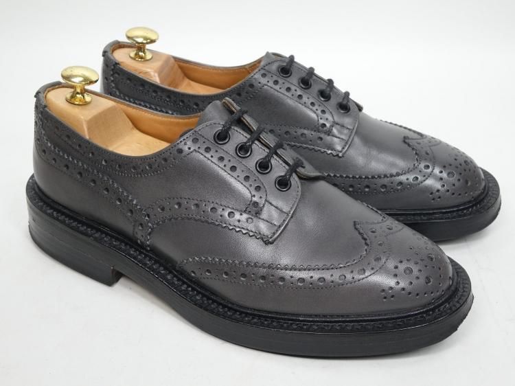 [美品]トリッカーズ　バートン25cmUK6.5 黒 レザー 正規取扱店 Tricker's トリッカーズ COUNTRY BOURTON(カントリー