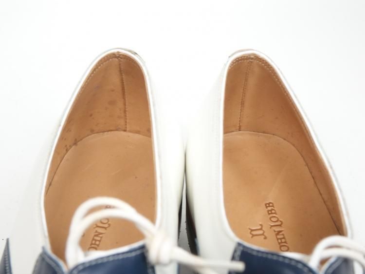 JOHN LOBB ドレスシューズ LAVENDON サドルシューズ ネイビー