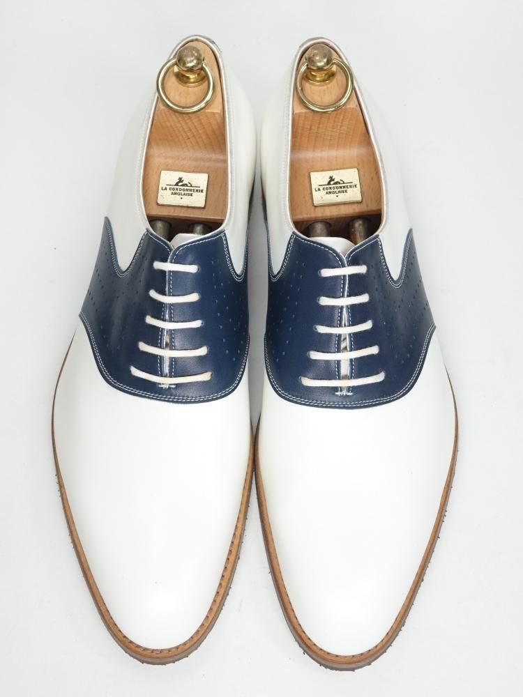 JOHN LOBB ドレスシューズ LAVENDON サドルシューズ ネイビー